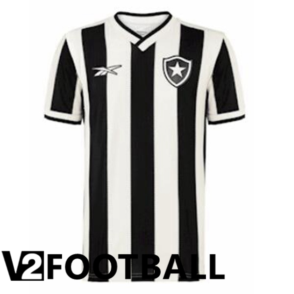 Botafogo FR Home Soccer Shirt White Black 2024/2025