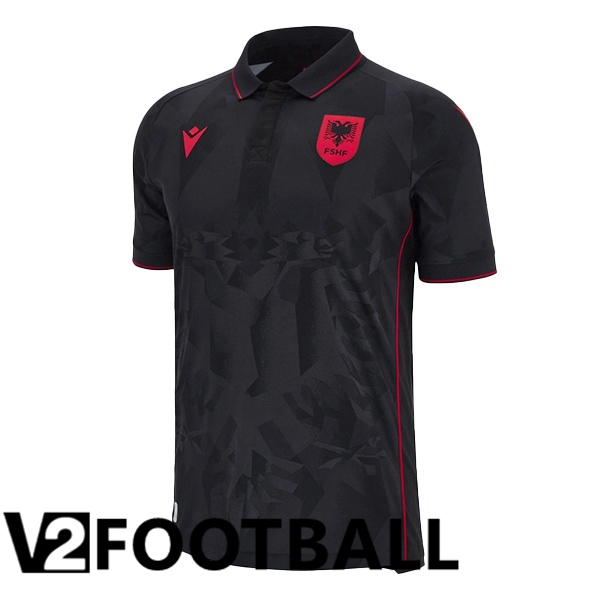 Albania Third Soccer Shirt Black UEFA Euro 2024