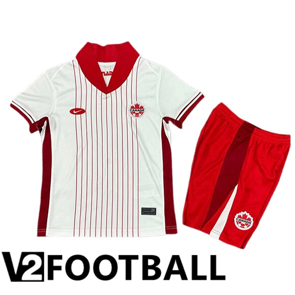 Canada Kids Away Soccer Shirt UEFA Euro 2024