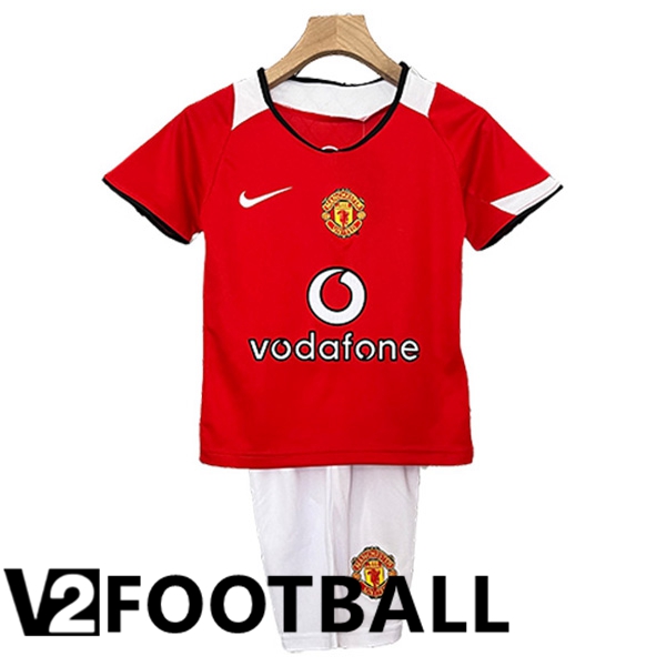 Manchester United Retro Kids Home Soccer Shirt 2005/2006