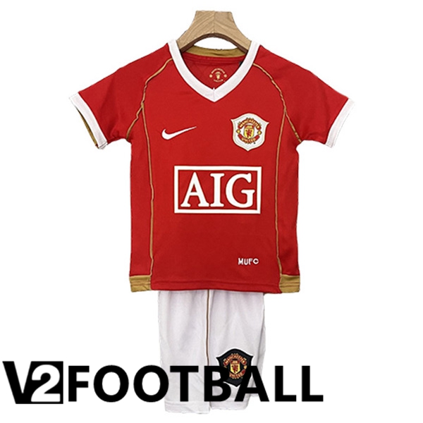Manchester United Retro Kids Home Soccer Shirt 2006/2007