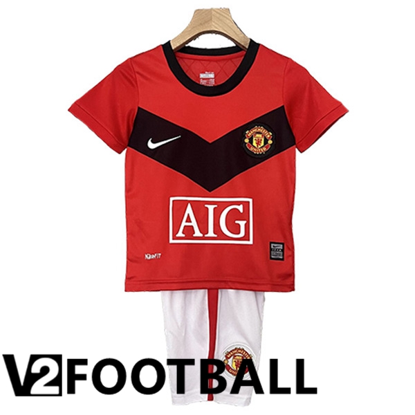 Manchester United Retro Kids Home Soccer Shirt 2009/2010