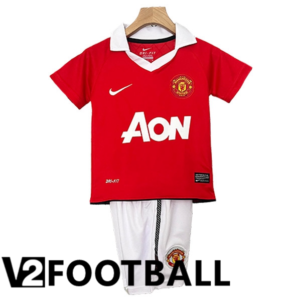 Manchester United Retro Kids Home Soccer Shirt 2010/2011