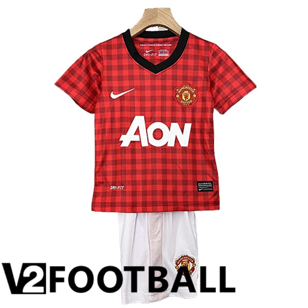 Manchester United Retro Kids Home Soccer Shirt 2012/2013