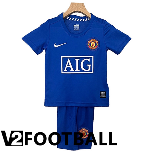Manchester United Retro Kids Away Soccer Shirt 2008/2009