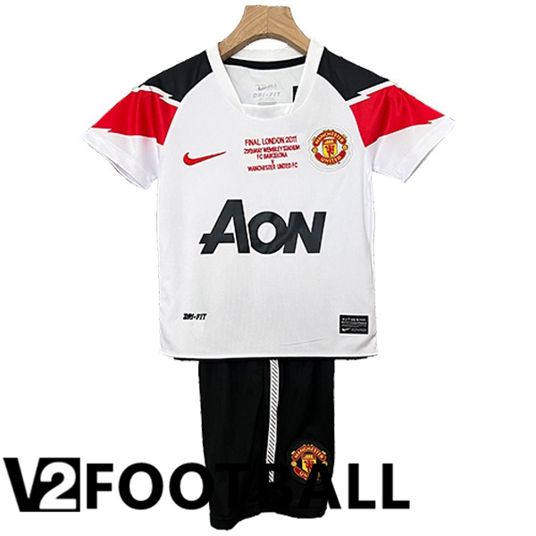 Manchester United Retro Kids Away Soccer Shirt 2010/2011