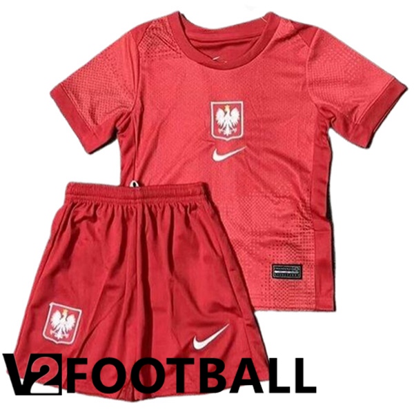 Poland Kids Away Soccer Shirt 2024/2025