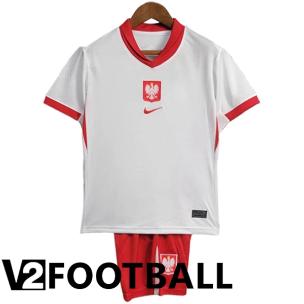 New Poland Kids Home Soccer Shirt 2024/2025