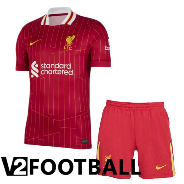 FC Liverpool Kids Home Soccer Shirt Red 2024/2025