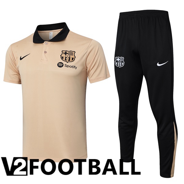 FC Barcelona Soccer Polo + Training Pants Yellow 2024/2025