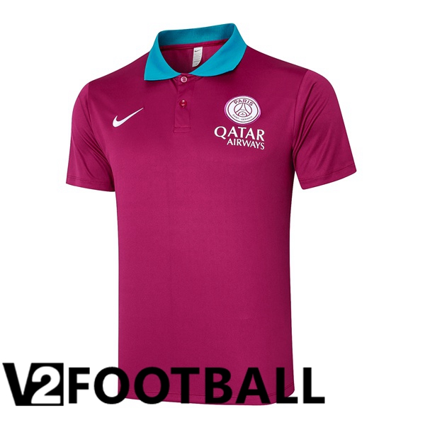 Paris PSG Soccer Polo Purple 2024/2025