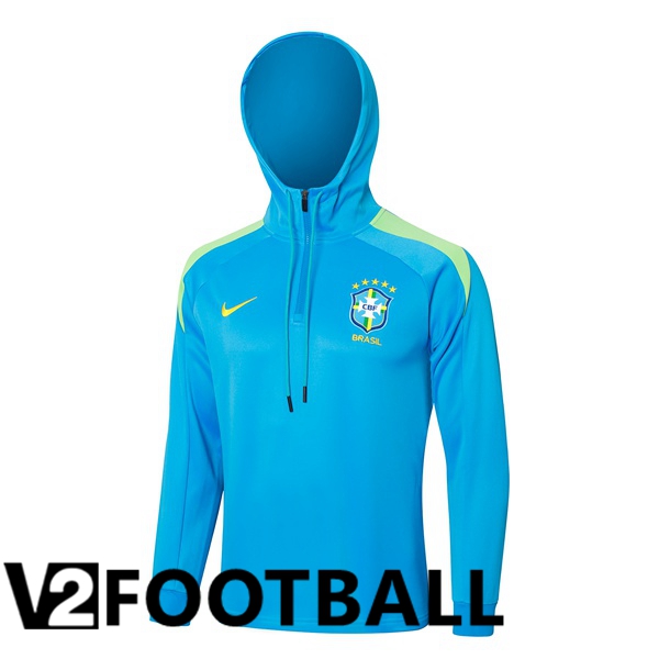 Brazil Training Sweatshirt Hoodie Blue 2024/2025