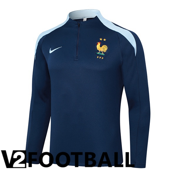 France Training Sweatshirt Blue Royal 2024/2025