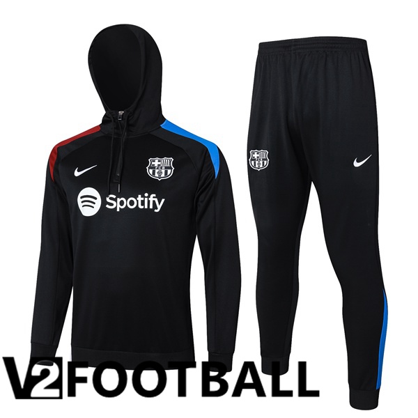 FC Barcelona Training Tracksuit Sweatshirt Hoodie Black 2024/2025