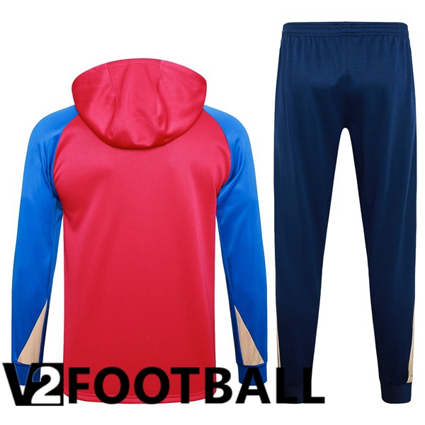 FC Barcelona Training Tracksuit Sweatshirt Hoodie Red 2024/2025