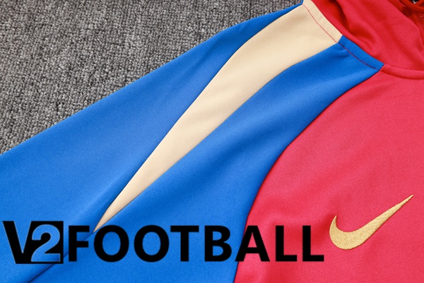FC Barcelona Training Tracksuit Sweatshirt Hoodie Red 2024/2025