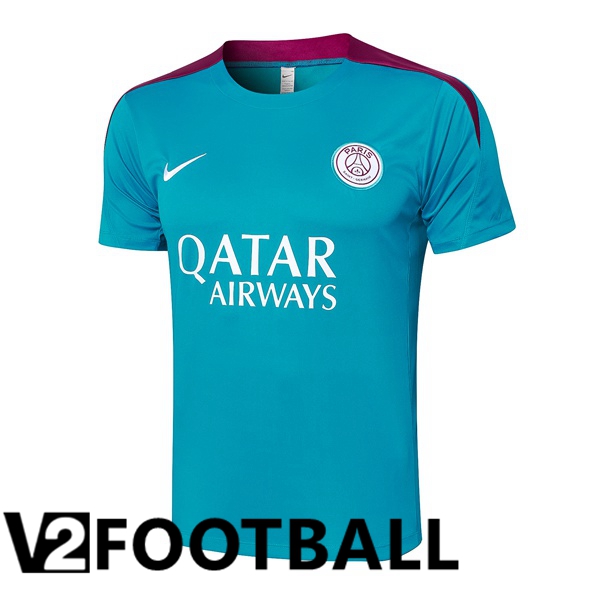 Paris PSG Training T Shirt Green 2024/2025