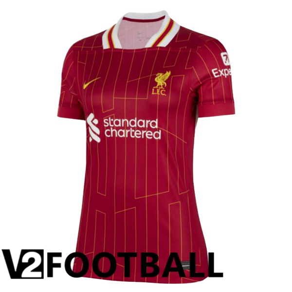 FC Liverpool Women Home Soccer Shirt Red 2024/2025