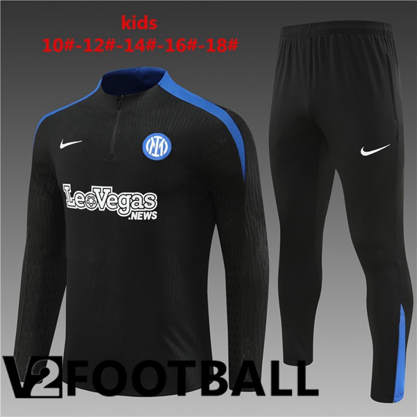 Inter Milan Kids kit Training TracksuitBlack 2024/2025