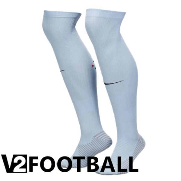 Portugal Away Soccer Socks Blue 2024/2025