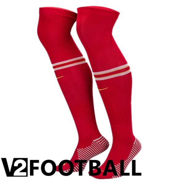 FC Liverpool Home Soccer Socks Red 2024/2025