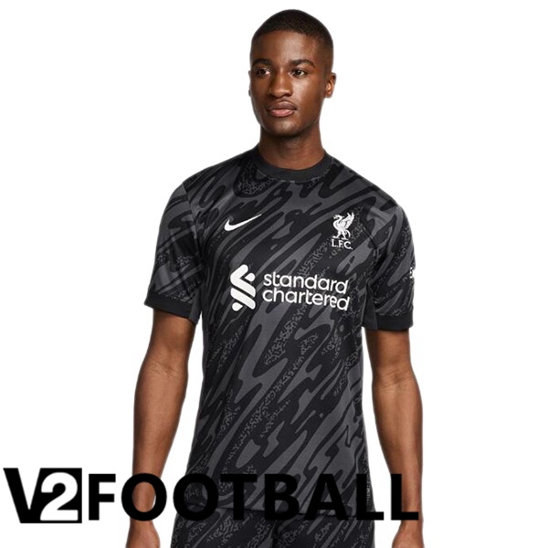 FC Liverpool Goalkeeper Soccer Shirt Black 2024/2025