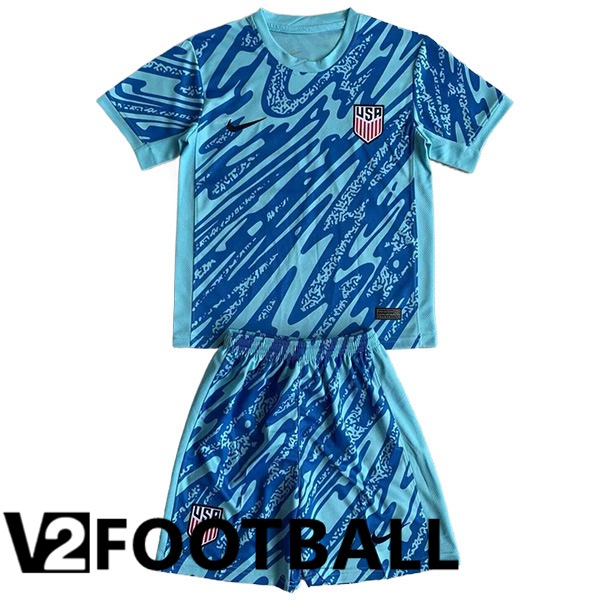 USA Kids Goalkeeper Soccer Shirt 2024/2025