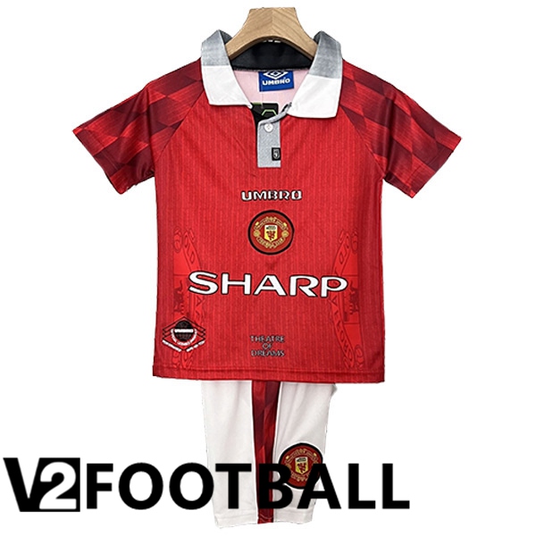 Manchester United Retro Kids Home Soccer Shirt 1996/1997