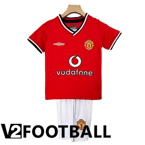 Manchester United Retro Kids Home Soccer Shirt 2000/2001