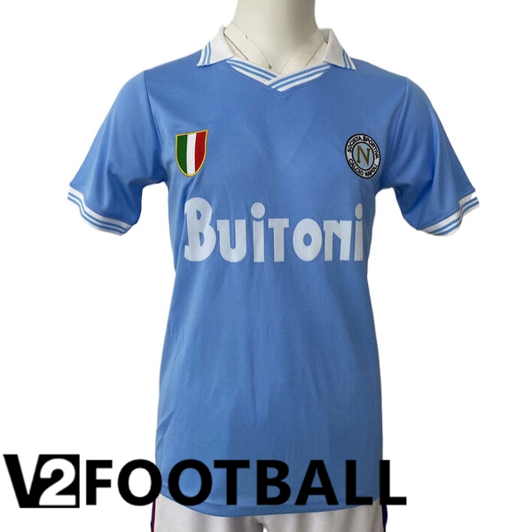 SSC Napoli Retro Home Soccer Shirt 1986/1987