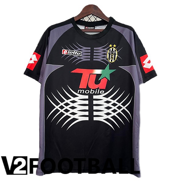 Juventus Retro Goalkeeper Soccer Shirt Black 2001-2002