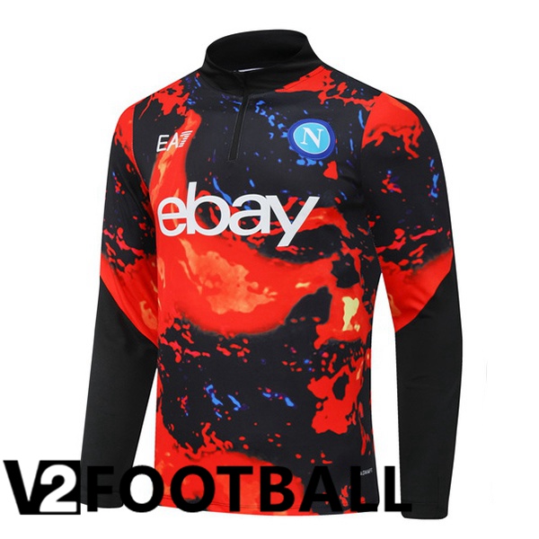 SSC Napoli Training Sweatshirt Red Black 2024/2025