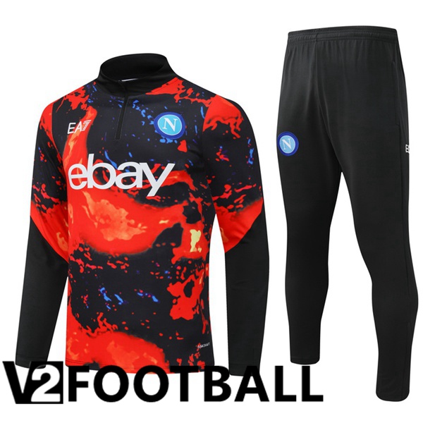 SSC Napoli kit Training Tracksuit Red Black 2024/2025