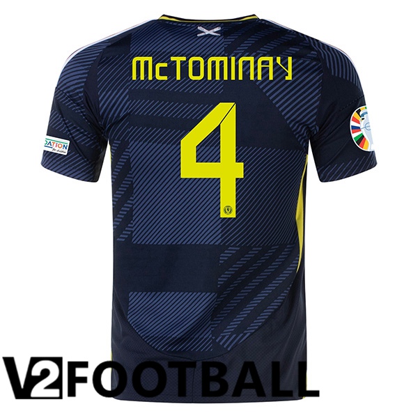 Scotland (McTOMINAY 4) Home Soccer Shirt UEFA Euro 2024