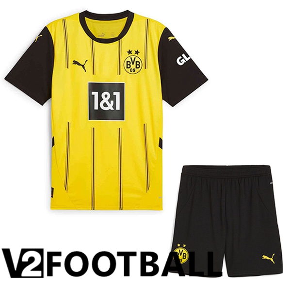 Dortmund Kids Home New Soccer Shirt 2024/2025