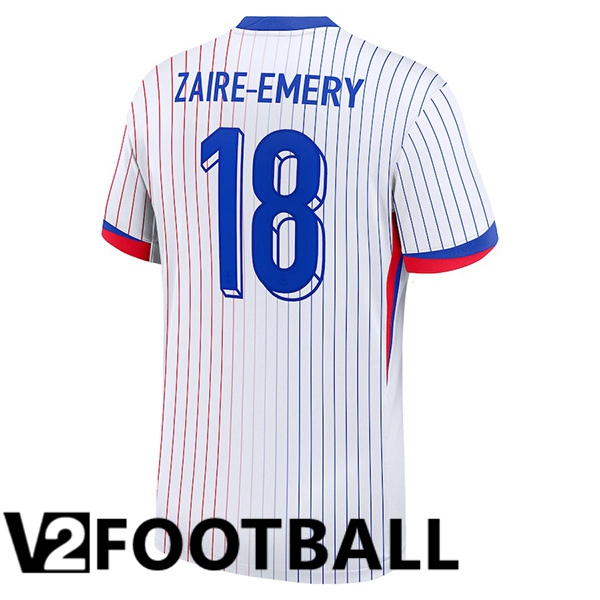 France (ZAIRE-EMERY 18) Away Soccer Shirt 2024/2025