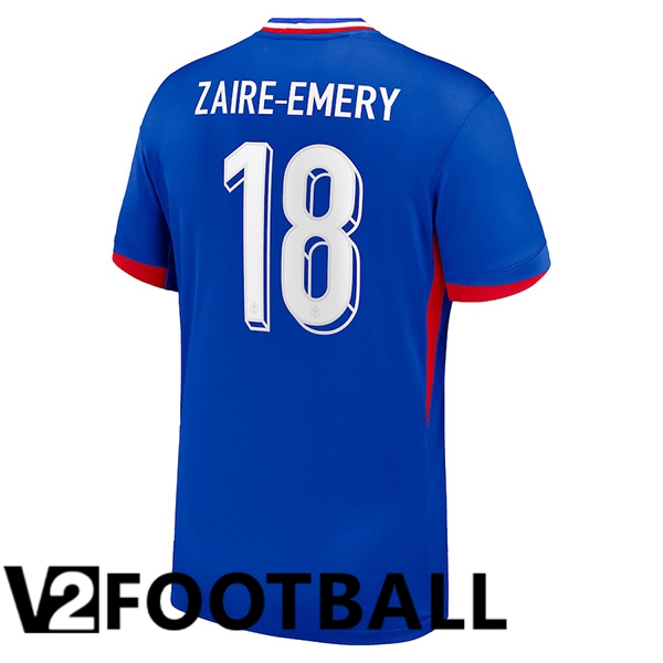 France (ZAIRE-EMERY 18) Home Soccer Shirt UEFA Euro 2024