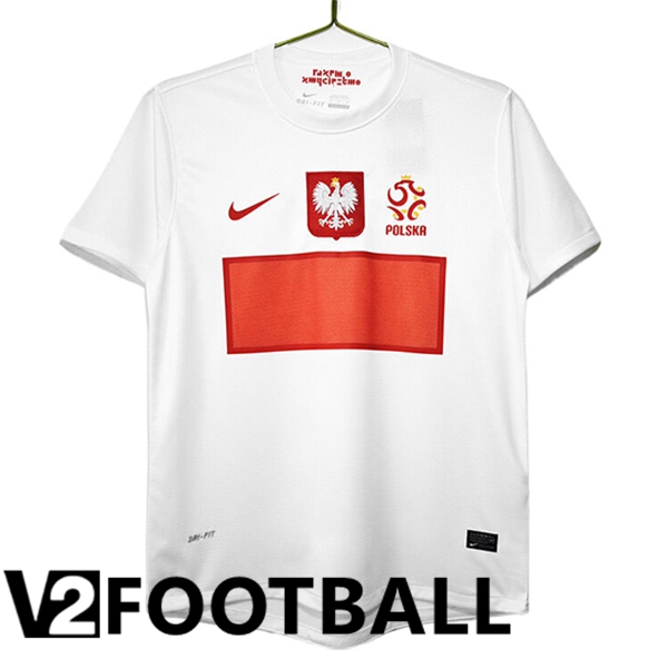 Poland Retro Home Soccer Shirt 2012