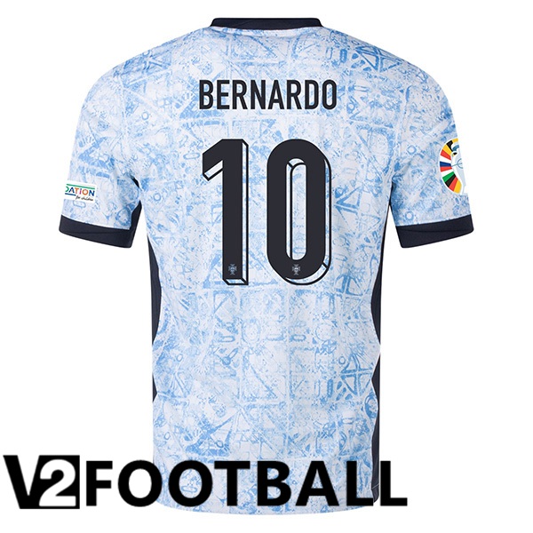 Portugal (BERNARDO 10) Away Soccer Shirt UEFA Euro 2024