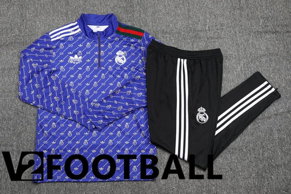Real Madrid kit Training Tracksuit Blue 2024/2025