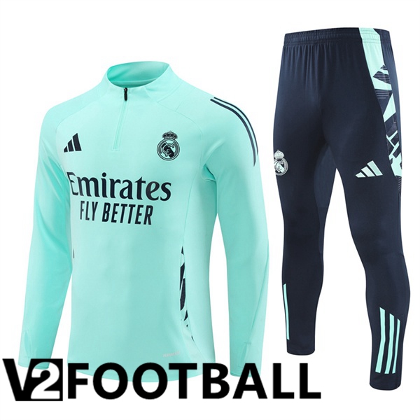 Real Madrid kit Training Tracksuit Green 2024/2025