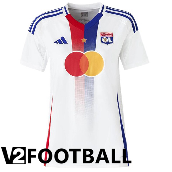 lyon OL Women Home Soccer Shirt White 2024/2025