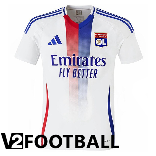 lyon OL Home Soccer Shirt White 2024/2025