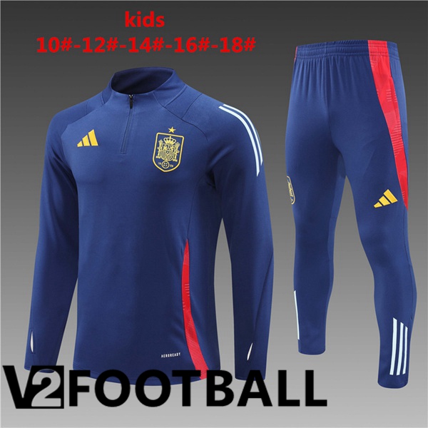 Spain Kids kit Training Tracksuit Blue 2024/2025