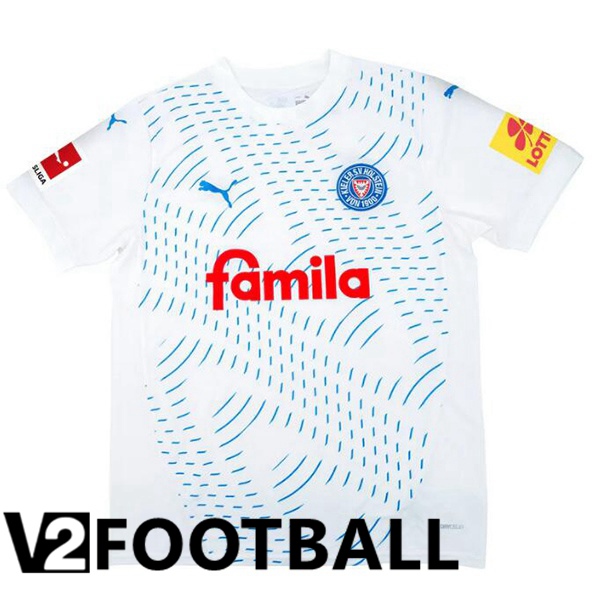 Holstein Kiel Away Soccer Shirt White 2024/2025