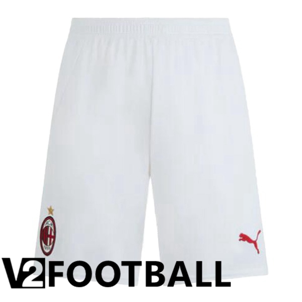 AC Milan Home Soccer Shorts White 2024/2025