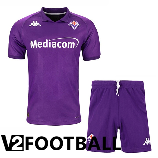 ACF Fiorentina Kids Home New Soccer Shirt 2024/2025