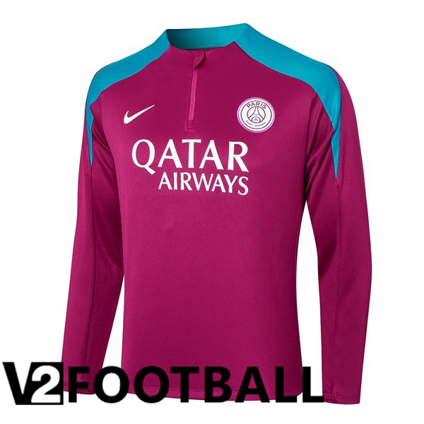 Paris PSG Training Sweatshirt Purple 2024/2025