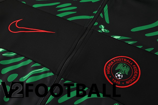 Nigeria Training Jacket Suit Black Green 2024/2025