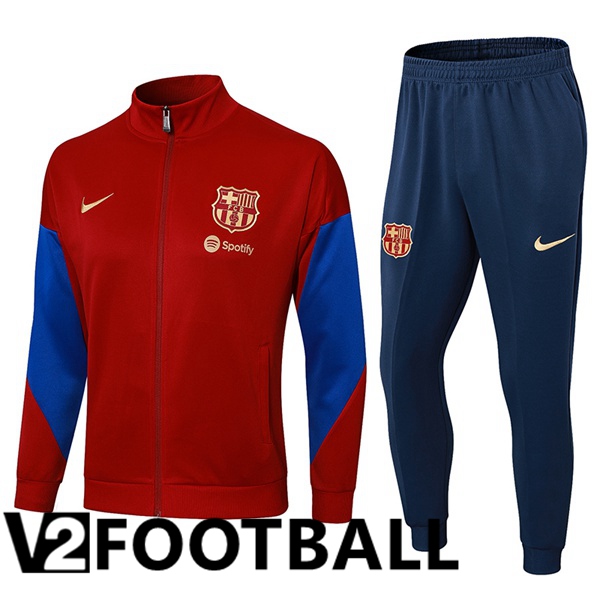 FC Barcelona Training Jacket Suit Red 2024/2025